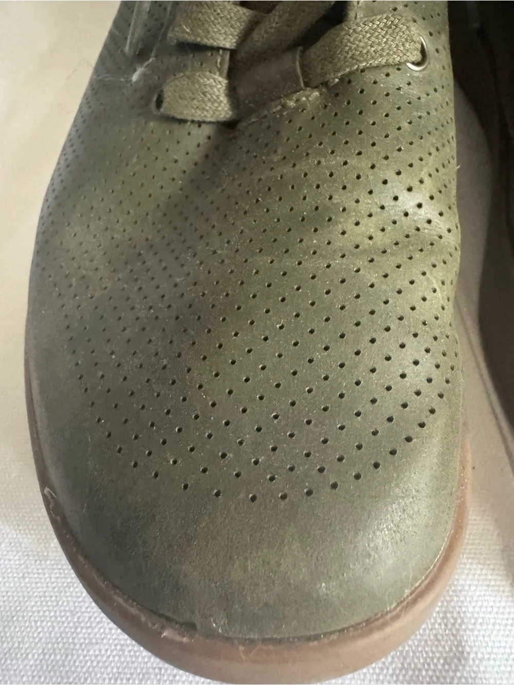 NOBULL Olive Green Perforated Chukka Boots Sz 9 women’s